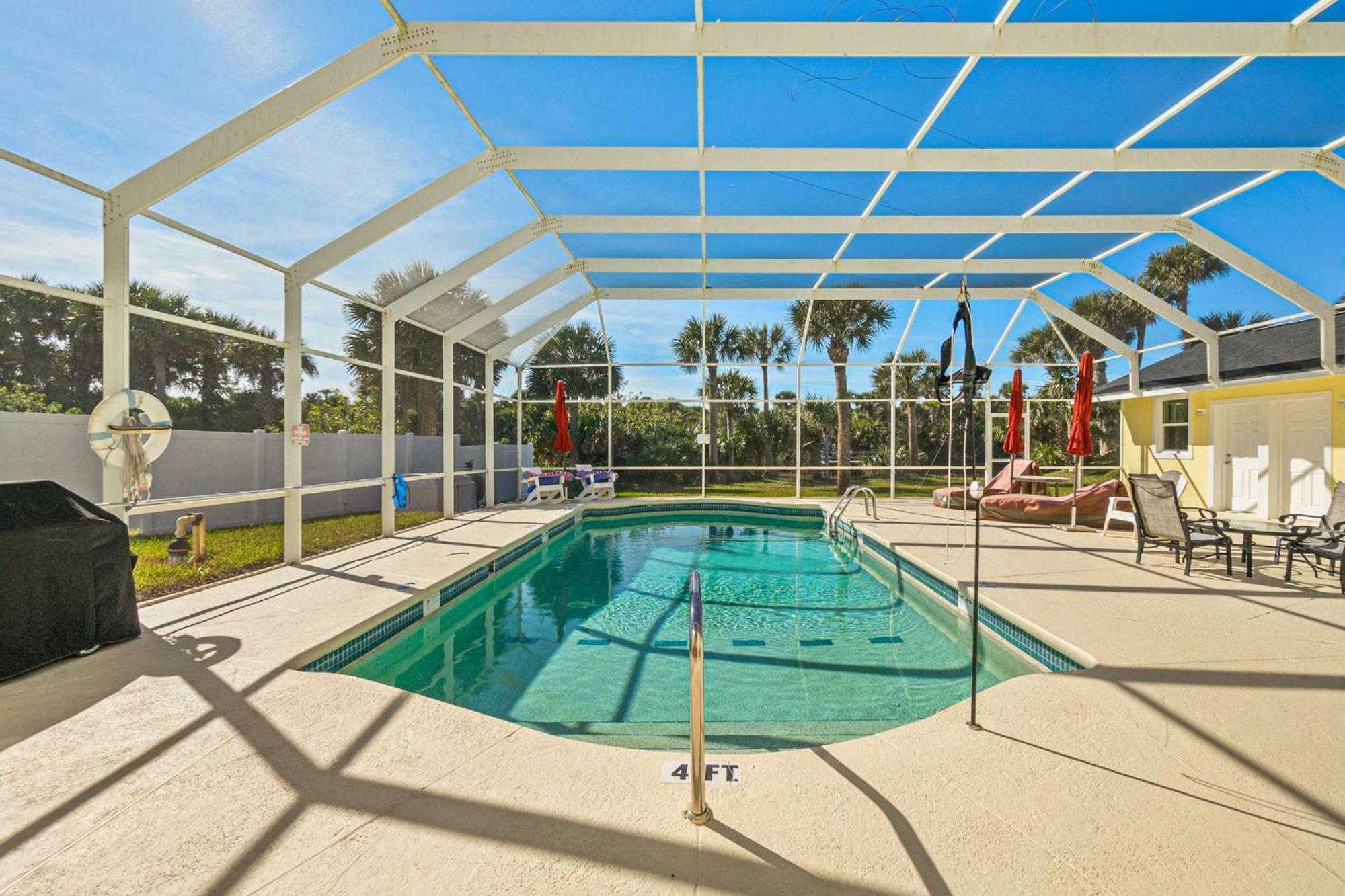 Flagler Beach Bed And Breakfast Pool Bbq Suite Eksteriør bilde